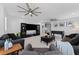 Comfortable bonus room featuring a foosball table, sectional seating and entertainment area at 8050 Praise Dr, Tampa, FL 33625