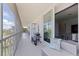 Large balcony with sitting area, grill and view at 1060 N Shore Ne Dr # 6, St Petersburg, FL 33701