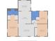Layout showcasing open living room, kitchen, and bedroom dimensions at 1275 Palm St, Clearwater, FL 33755