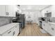 Contemporary kitchen with stainless steel appliances and ample counter space at 1275 Palm St, Clearwater, FL 33755