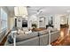 Inviting living room with fireplace, hardwood floors, and comfortable seating arrangements at 15217 Octavia Ln, Odessa, FL 33556