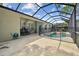 Inviting screened-in pool area with -safe fencing and a refreshing pool at 15217 Octavia Ln, Odessa, FL 33556