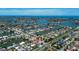 Aerial view featuring a waterfront neighborhood with numerous canals and gorgeous homes with access to water at 2 79Th S St, St Petersburg, FL 33707