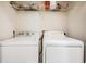 Functional laundry area equipped with a washer and dryer for convenience at 20302 Noble Oak Pl, Tampa, FL 33647