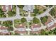 Overhead view emphasizes garage privacy and highlights new roof set for install at 2270 Spruce Ln # B, Palm Harbor, FL 34684