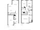 Detailed floorplan showcasing the layout of the home's two floors at 26835 Juniper Bay Dr, Wesley Chapel, FL 33544