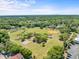 Wide aerial shot showcasing the expansive community park with recreational amenities at 3325 Schefflera Rd, Tampa, FL 33618
