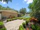Well-maintained backyard with a patio, pool, and lush landscaping, creating a private oasis at 3325 Schefflera Rd, Tampa, FL 33618