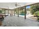 Relaxing screened lanai offering a serene view of the pool and backyard at 3325 Schefflera Rd, Tampa, FL 33618