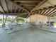 Community recreation pavilion with picnic tables, water fountains, and lake views at 3325 Schefflera Rd, Tampa, FL 33618