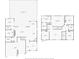 Detailed floor plan showcasing the layout of the home, including bedrooms, bathrooms, and living spaces at 3477 Barbour Trl, Odessa, FL 33556