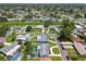 Enjoy this neighborhood's close proximity to local parks, schools, and shopping centers in this aerial view at 3545 59Th N Ln, St Petersburg, FL 33710