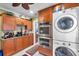 This updated laundry room features a stainless steel double oven and lots of counter space at 3898 49Th S Ave, St Petersburg, FL 33711