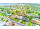 Aerial view of a neighborhood and bodies of water at 3928 E Eden Roc Cir, Tampa, FL 33634
