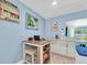 Office space with a workspace, under-cabinet storage and stylish decor at 4718 24Th S Ave, St Petersburg, FL 33711