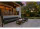 Inviting patio featuring a comfortable seating area and modern fire pit perfect for outdoor relaxation at 503 W Davis Blvd, Tampa, FL 33606