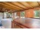 Relaxing enclosed sunroom featuring a wood ceiling and hot tub at 5613 Forest Creek Rd, Lakeland, FL 33810