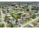 Bird's eye view of a residential neighborhood highlighting well-kept homes and verdant landscaping at 6167 31St Ave, St Petersburg, FL 33710