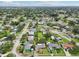 An aerial shot captures a neighborhood with tidy streets and a lush green canopy of trees at 6167 31St Ave, St Petersburg, FL 33710