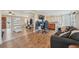 Spacious living room with new wood flooring seamlessly integrating with other living spaces at 6167 31St Ave, St Petersburg, FL 33710