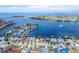 Aerial view of community with waterfront access to Tampa Bay at 6334 Cocoa Ln, Apollo Beach, FL 33572