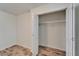 Spacious closet with shelving and wood-look flooring at 6334 Cocoa Ln, Apollo Beach, FL 33572