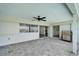 View of the covered patio and waterfront at 6334 Cocoa Ln, Apollo Beach, FL 33572