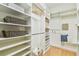 Spacious walk-in closet with custom shelving and ample storage at 10203 Shadow Branch Dr, Tampa, FL 33647
