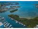 Aerial view of a boat marina with water access to the ocean and intercoastal waters at 1324 Pasadena S Ave # 501, South Pasadena, FL 33707