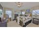 Inviting bedroom showcasing a mix of vintage and contemporary decor elements at 13728 Artesa Bell Dr, Riverview, FL 33579