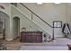 Welcoming foyer with staircase and decorative accents at 13728 Artesa Bell Dr, Riverview, FL 33579