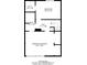 Detailed second floor plan showcasing the primary bedroom, additional bedroom, and bathroom at 15636 Morning Dr, Lutz, FL 33559