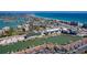 Coastal living at its finest in this aerial view showing the Intercostal and local Beaches at 400 150Th Ave # 504, Madeira Beach, FL 33708