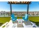 Inviting rooftop deck featuring Adirondack chairs, tables, and artificial turf, with scenic views at 400 150Th Ave # 504, Madeira Beach, FL 33708