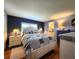 Relaxing main bedroom with coordinating lamps, bedding, and ensuite bath at 5258 Wisteria Cir, New Port Richey, FL 34653
