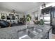 Stylish kitchen with stainless steel appliances, granite counters, and an undermount sink at 9672 Ivory Dr, Ruskin, FL 33573