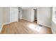 Bedroom with lots of natural light, with wood-look flooring and neutral colored walls at 1005 45Th W St, Bradenton, FL 34209