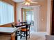 Dining area with a view of the exterior at 1006 Tropical E Dr, Bradenton, FL 34208