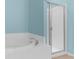 Relaxing bathroom with separate shower and tiled soaking tub at 1280 Hill Flower Dr, Brooksville, FL 34604