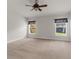 Empty bedroom with neutral carpet and paint, ready for your personal touch at 1280 Hill Flower Dr, Brooksville, FL 34604