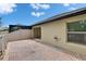 Paver patio with view of the lake and partial pool view at 14047 Weddington Ter, Hudson, FL 34669
