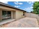 Paver patio with view of the lake through the sliding door at 14047 Weddington Ter, Hudson, FL 34669