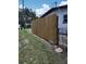 New wooden fence providing privacy to the backyard at 1922 Marvy Ave, Tampa, FL 33612