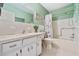 Full bathroom with shower and tub combo and vanity at 2254 Norwegian Dr # 22, Clearwater, FL 33763