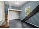 Unique bedroom features a cozy loft space with stylish dark gray carpet at 2819 N Central Ave, Tampa, FL 33602