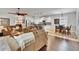 Open floor plan featuring living room, kitchen and dining area filled with natural light at 2823 Holly Bluff Ct, Plant City, FL 33566