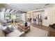 Open living area with natural light, modern furnishings, and a view into the kitchen at 321 42Nd S Ave, St Petersburg, FL 33705