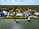 Waterfront home with a private dock and lush landscaping offers serene water views at 3290 Sunset N Dr, St Petersburg, FL 33710