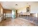 Kitchen with tile floor and a refrigerator prepped for restoration at 3290 Sunset N Dr, St Petersburg, FL 33710
