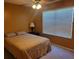 Comfortable bedroom with neutral carpet, large window, and a bedside lamp at 5100 Burchette Rd # 1304, Tampa, FL 33647